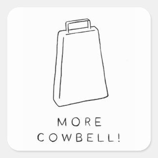 Adesivo Quadrado Mais Cowbell