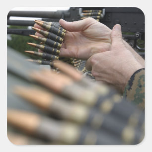 Adesivo Quadrado Mais de 3.000 balas foram disparadas do M-240G