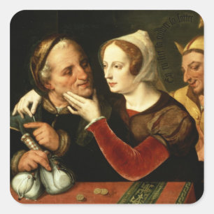 Adesivo Quadrado Mais velho torna-se, mais louco torna-se