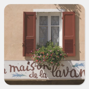Adesivo Quadrado Maison de la Lavande, Place du Couwert,