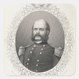 Adesivo Quadrado Major-General Ambrose Everett Burnside