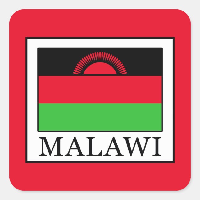 Adesivo Quadrado Malawi (Frente)