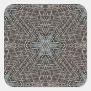 Adesivo Quadrado Malha Metálica