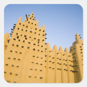 Adesivo Quadrado Mali, Djenne. Grande Mesquita