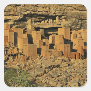 Adesivo Quadrado MALI, Dogon Lands. Malinês Tradicional