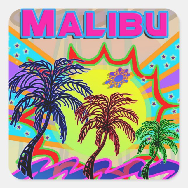 Adesivo Quadrado Malibu Eternal Sticker (Frente)
