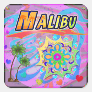Adesivo Quadrado Malibu True Progress Sticker