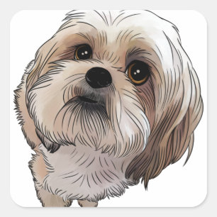 Adesivo Quadrado Malshi Mal-shi