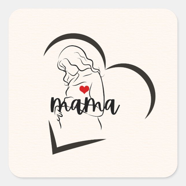 ADESIVO QUADRADO MAMA (Frente)
