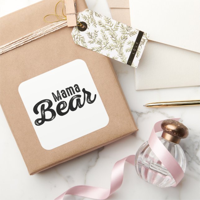Adesivo Quadrado Mama Bear (Presentear)