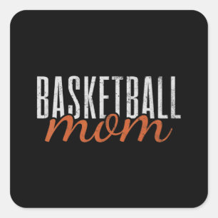 Adesivo Quadrado Mama de basquetebol