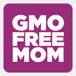 ADESIVO QUADRADO MAMÃ LIVRE DE GMO (ROXA)