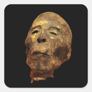 Adesivo Quadrado Mamã principal masculina humana Mummified