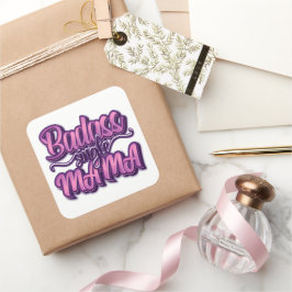 Adesivo Quadrado Mama Solteiro Badass