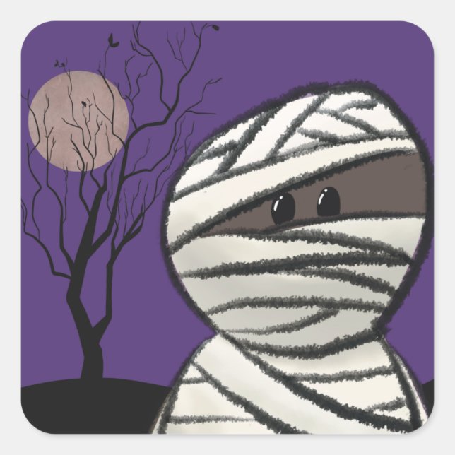 Adesivo Quadrado Mamãe (Frente)