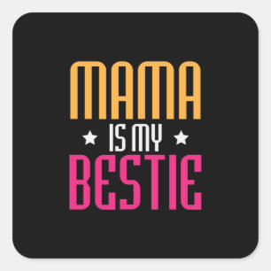 Adesivo Quadrado Mamãe Arte É Minha Bestie