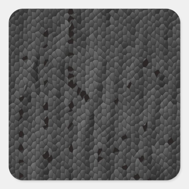 Adesivo Quadrado Mamba Preto em Ilustração,Arte (Frente)