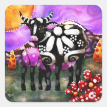 Mamma e Bebê Vaca Abstrato Caprichoso Fazenda Funk