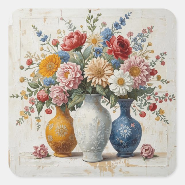 Adesivo Quadrado Mamma Mia! - Nonna Mia!  (Frente)