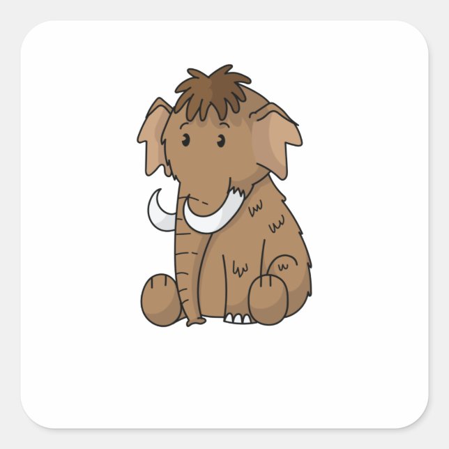 Adesivo Quadrado Mammut ganz lieb (Frente)