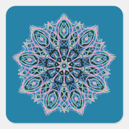 Adesivo Quadrado Mandala.