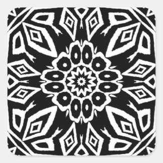 Adesivo Quadrado Mandala da Meia-Noite