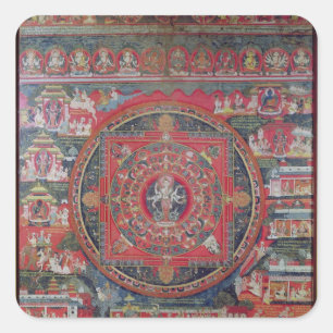 Adesivo Quadrado Mandala de Amoghapasa