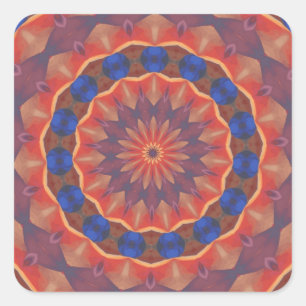 Adesivo Quadrado Mandala de Diversidades Infinitas