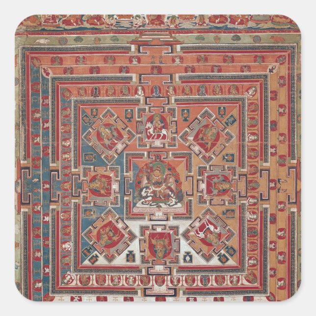 Adesivo Quadrado Mandala de Vaishravana (Frente)