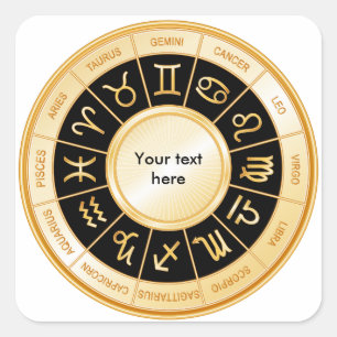 Adesivo Quadrado Mandala do horóscopo