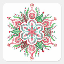 Mandala Snowflakers de Natal