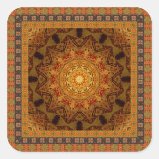 Adesivo Quadrado Mandala Star com Quadro