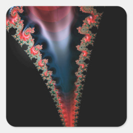 Adesivo Quadrado Mandelbrot Zip Sticker