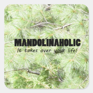 Adesivo Quadrado Mandolinaholic Life Square Sticker