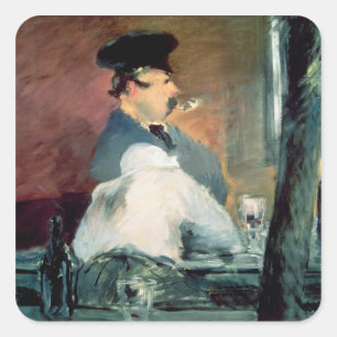 Adesivo Quadrado Manet o bar, 1878-79