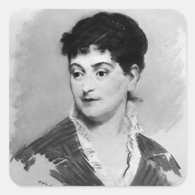 Adesivo Quadrado Manet | Retrato de Emile Zola, 1874 (Frente)