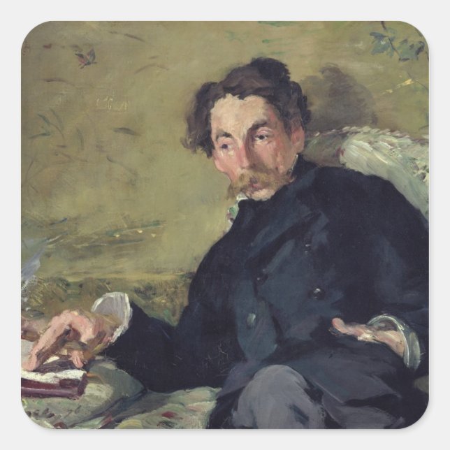 Adesivo Quadrado Manet | Stephane Mallarme 1876 (Frente)