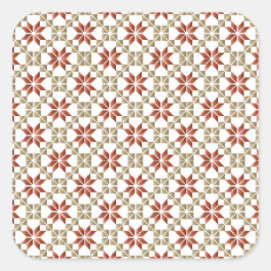 Adesivo Quadrado Manhã da Letónia - SN - padrão geométrico IX