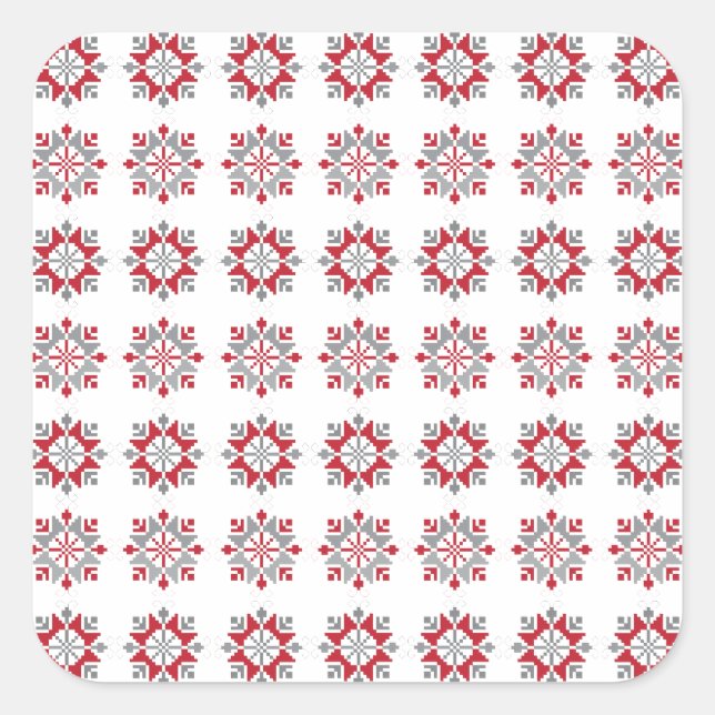 Adesivo Quadrado Manhã da Letónia - SN - padrão geométrico VII (Frente)