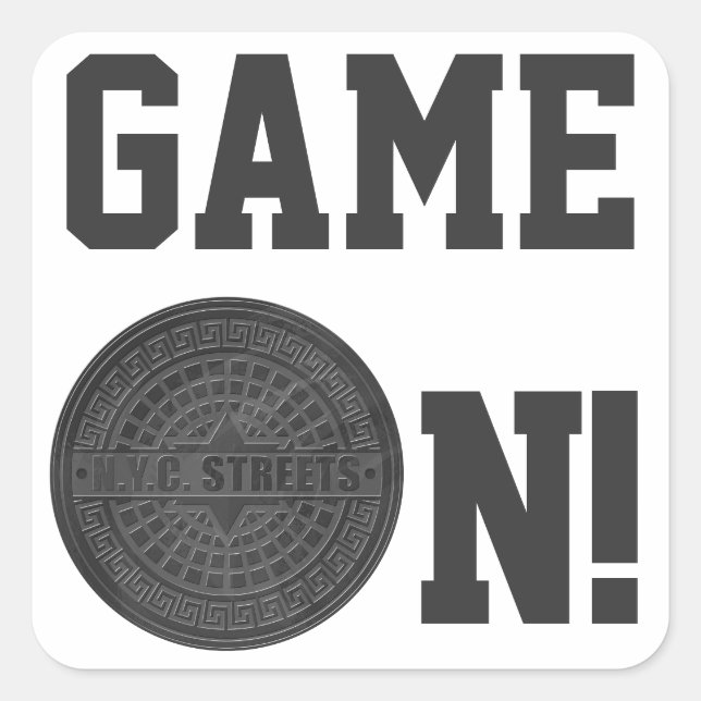 Adesivo Quadrado Manhole Cobrir Black Marble (Frente)