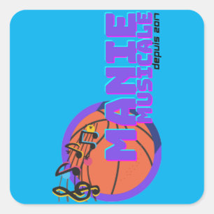 Adesivo Quadrado Manie Musicale