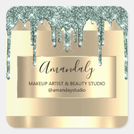 Adesivo Quadrado Manteiga de Boutique Mint