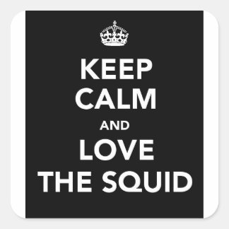 ADESIVO QUADRADO MANTENHA O CALM STICKER - PRETO