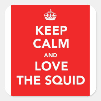 ADESIVO QUADRADO MANTENHA O CALM STICKER - VERMELHO