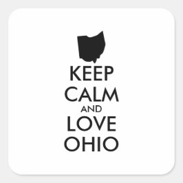 Adesivo Quadrado MANTER CALM e AMOR personalizáveis