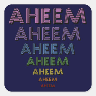 Adesivo Quadrado Mantra Aheem