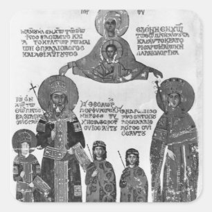 Adesivo Quadrado Manuel Palaeologus protegido pela Virgem Maria