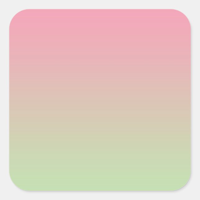 Adesivo Quadrado Mão rosa e verde (Frente)