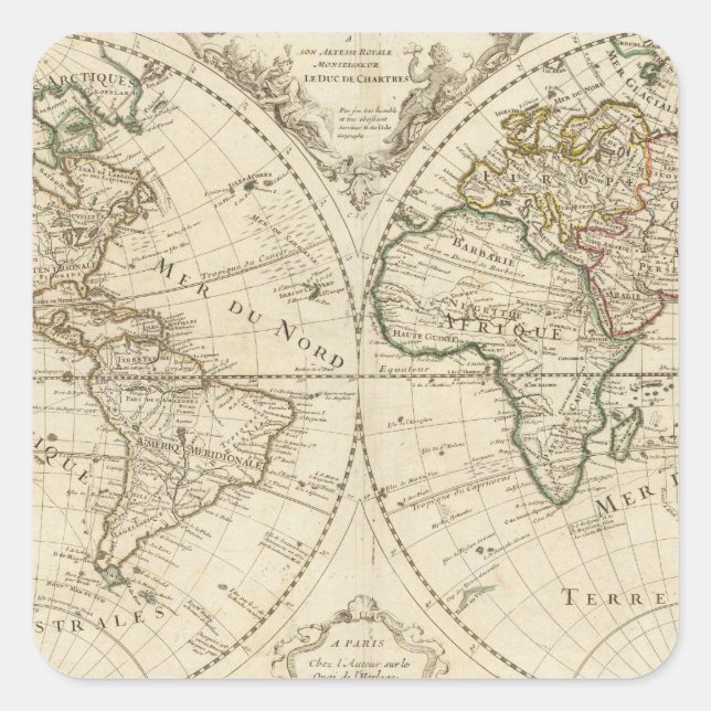 Adesivo Quadrado Mapa 2 (Frente)