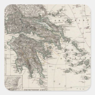 Adesivo Quadrado Mapa da piscina por Stieler